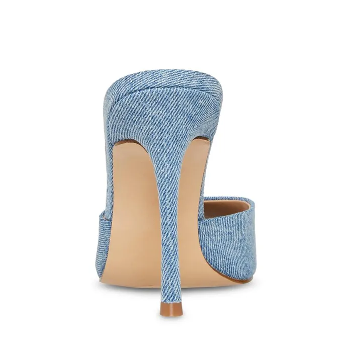 Steve Madden Priya Denim Fabric Womens Heels Steve Madden Priya Denim Fabric Womens Heels