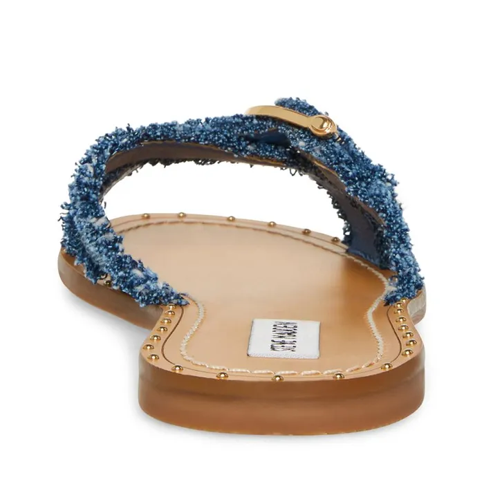 Steve Madden Rizz Denim Fabric Womens Sandals