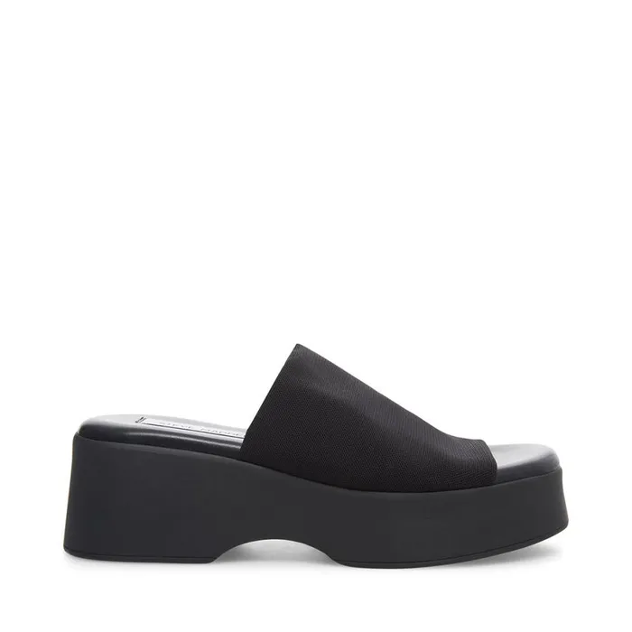 Steve Madden Slinky30 Black Womens Sandals