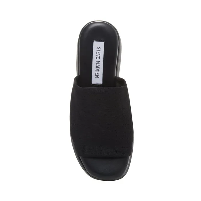 Steve Madden Slinky30 Black Womens Sandals