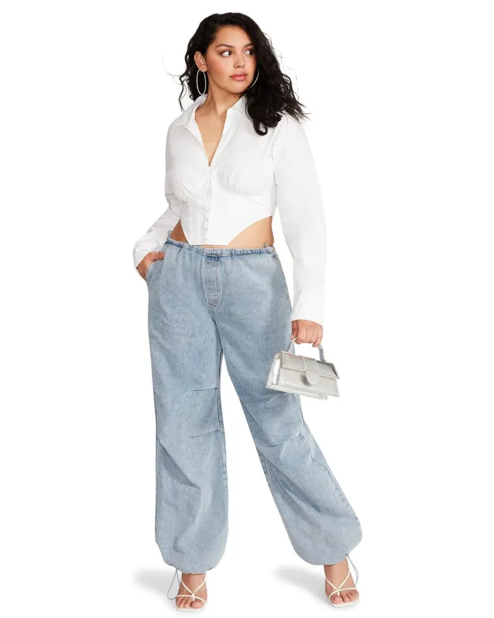 Steve Madden Stassi Top White Womens Tops and Shirts