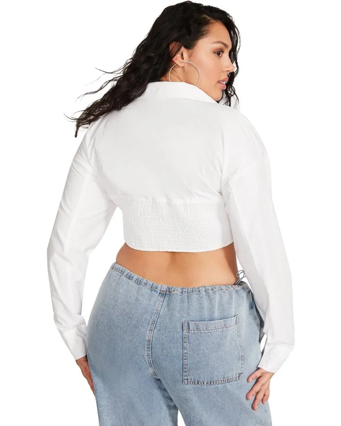 Steve Madden Stassi Top White Womens Tops and Shirts
