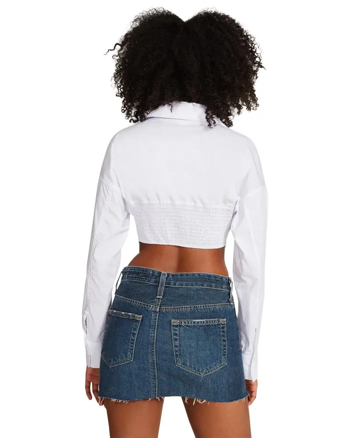 Steve Madden Stassi Top White Womens Tops and Shirts
