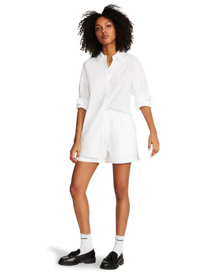 Steve Madden Tish Short White Womens Bottoms