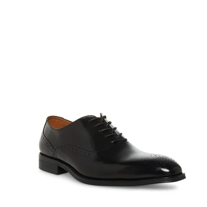 Steve Madden Zate Black Leather Mens Dress Steve Madden Zate Black Leather Mens Dress