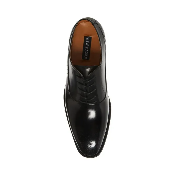 Steve Madden Zate Black Leather Mens Dress Steve Madden Zate Black Leather Mens Dress