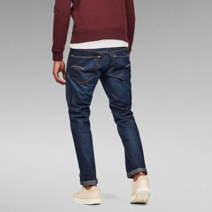 Straight Men GStar RAW 3301 Regular Straight Jeans Dark Aged