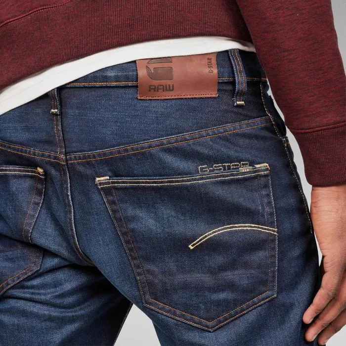 Straight Men GStar RAW 3301 Regular Straight Jeans Dark Aged