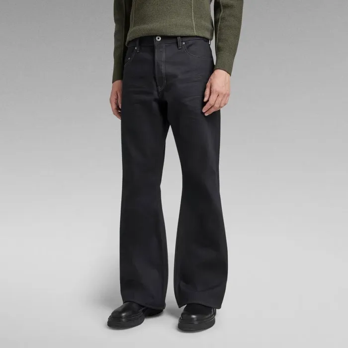 Straight Men GStar RAW Triple A Bootcut Jeans Pitch Black