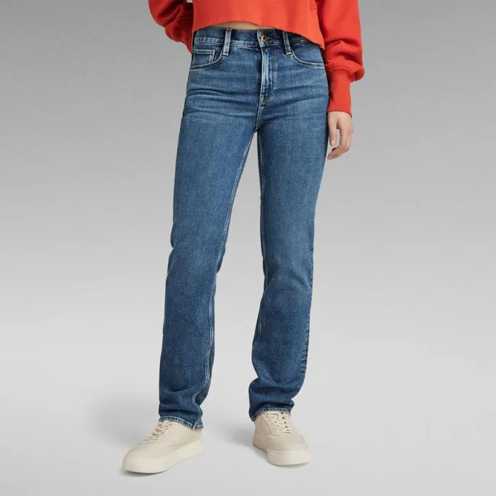 Straight Women GStar RAW Strace Straight Jeans Antique Faded Orinoco Blue