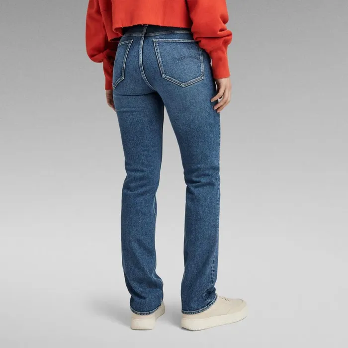 Straight Women GStar RAW Strace Straight Jeans Antique Faded Orinoco Blue