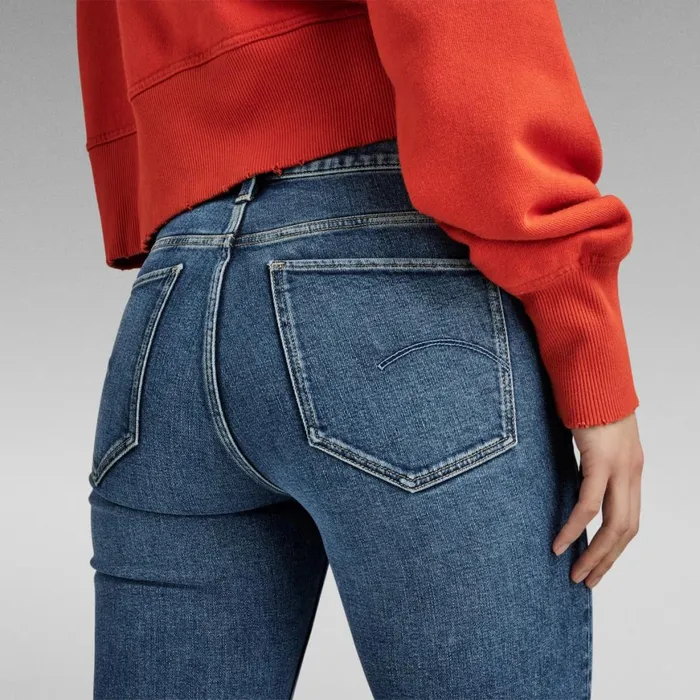 Straight Women GStar RAW Strace Straight Jeans Antique Faded Orinoco Blue