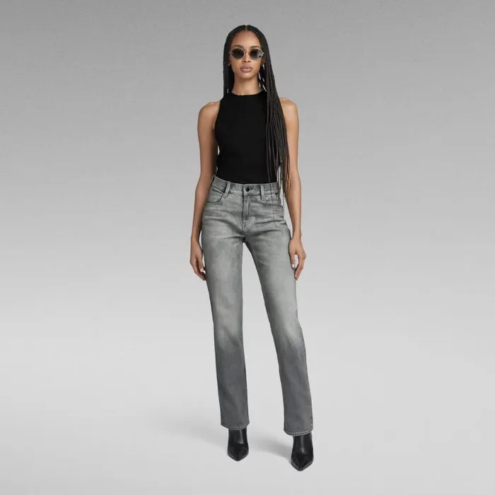 Straight Women GStar RAW Strace Straight Jeans Sun Faded Glacier Grey