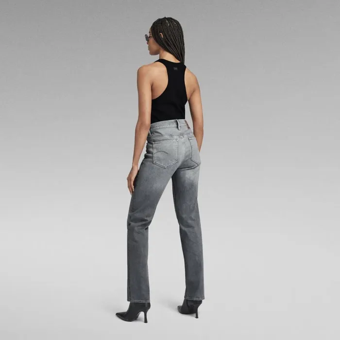 Straight Women GStar RAW Strace Straight Jeans Sun Faded Glacier Grey