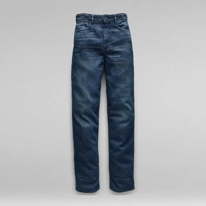 Straight Women GStar RAW Tedie Ultra High Straight Jeans Worn In Atoll Blue