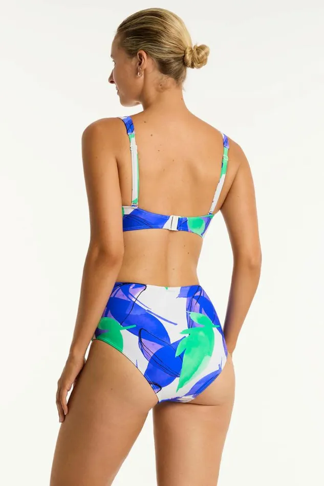 Sublime Cross Front Multifit Bra Sublime Cobalt Women Sea Level Tops