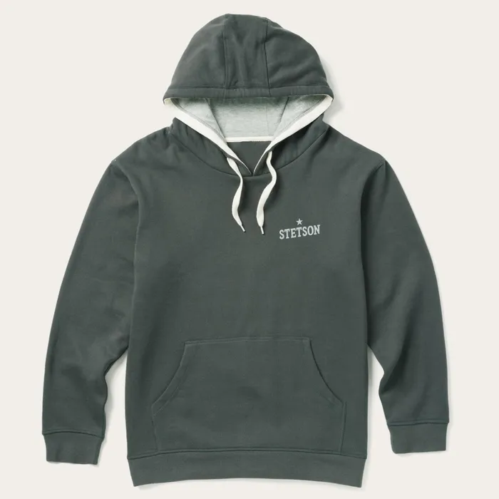 Sweaters and Hoodies Men Stetson Stetson Hoodie Star Left Chest Blue