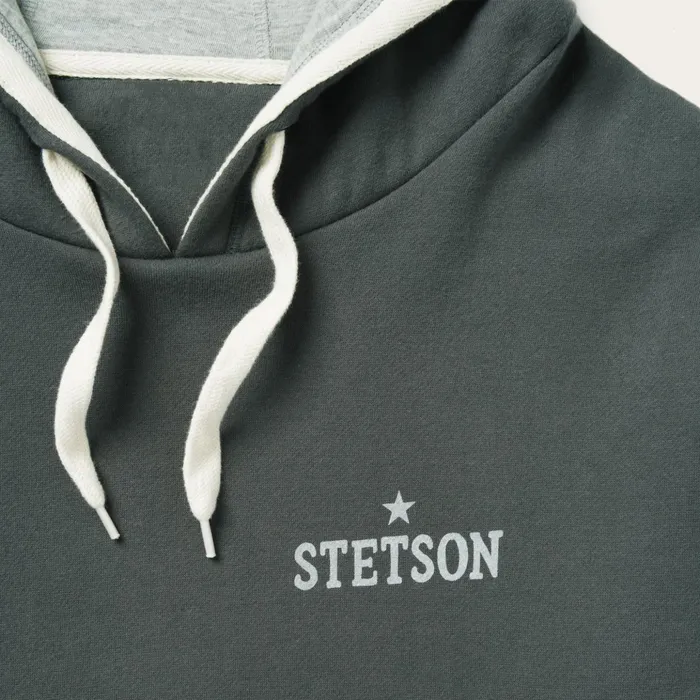 Sweaters and Hoodies Men Stetson Stetson Hoodie Star Left Chest Blue