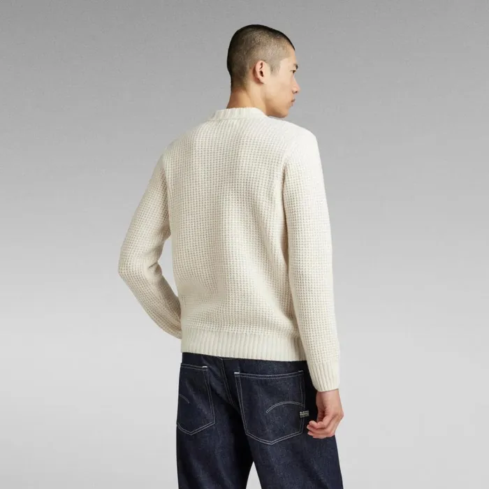 Sweaters Men GStar RAW Chunky Knitted Sweater Eggnog
