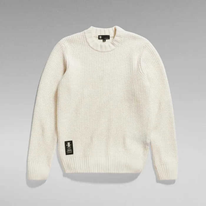 Sweaters Men GStar RAW Chunky Knitted Sweater Eggnog