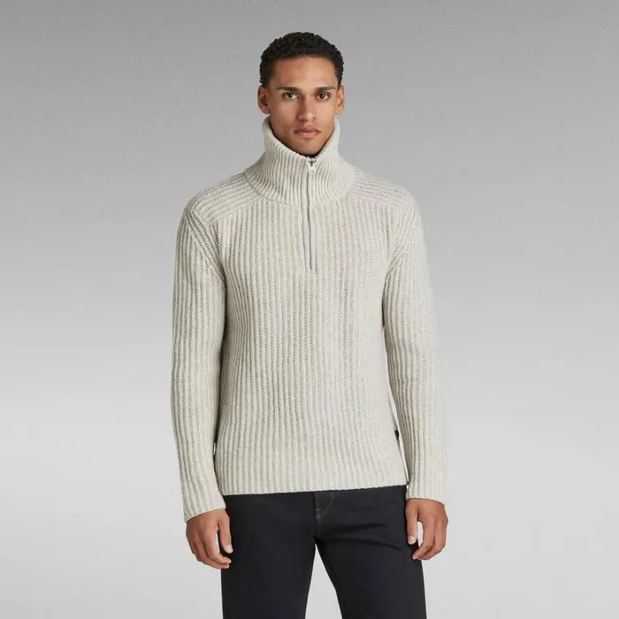 Sweaters Men GStar RAW Chunky Skipper Knitted Sweater Brown Rice Htr