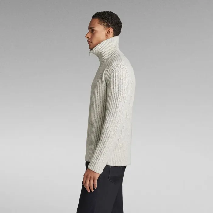 Sweaters Men GStar RAW Chunky Skipper Knitted Sweater Brown Rice Htr