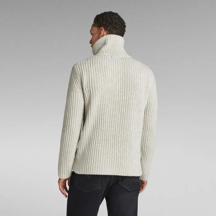 Sweaters Men GStar RAW Chunky Skipper Knitted Sweater Brown Rice Htr