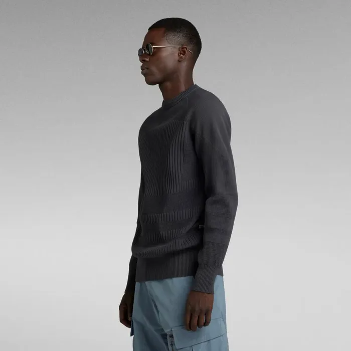 Sweaters Men GStar RAW Engineered Knitted Sweater Shadow