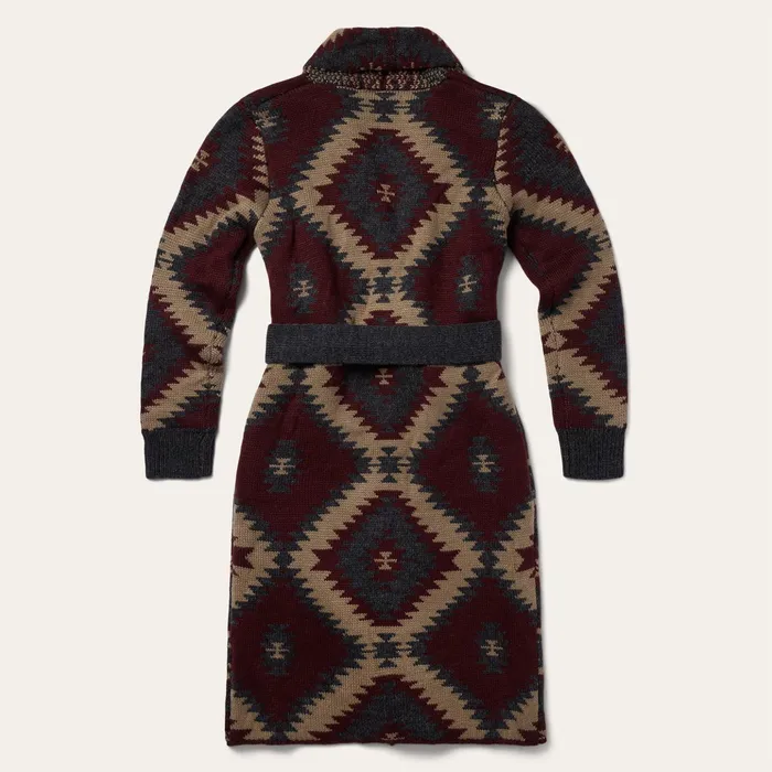 Sweaters Women Stetson Aztec Duster Sweater Wine