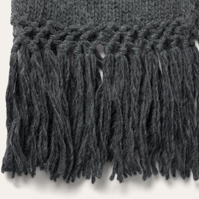 Sweaters Women Stetson Charcoal Fringed Cardigan Grey