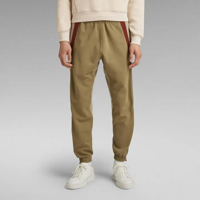 Sweatpants Men GStar RAW Tape Colorblock Sweat Pants Fresh Army Greenlight Moss Color Block Sweatpants Men GStar RAW Tape Colorblock Sweat Pants Fresh Army Greenlight Moss Color Block