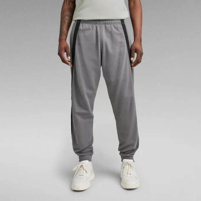 Sweatpants Men GStar RAW Tape Colorblock Sweat Pants Granitegs Grey Color Block Sweatpants Men GStar RAW Tape Colorblock Sweat Pants Granitegs Grey Color Block