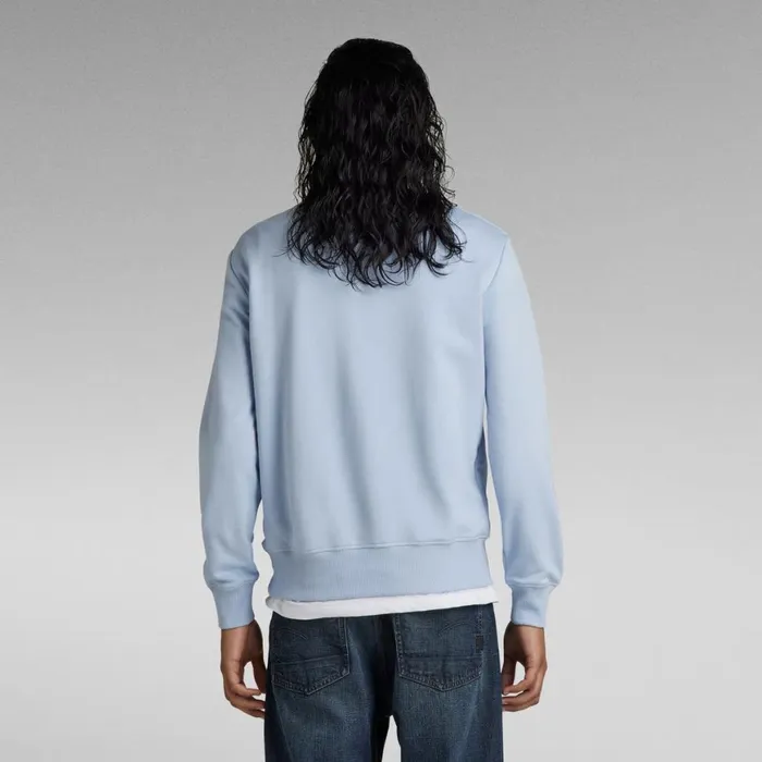 Sweatshirts and Hoodies Men GStar RAW Bold Graphic Sweater Light Wave