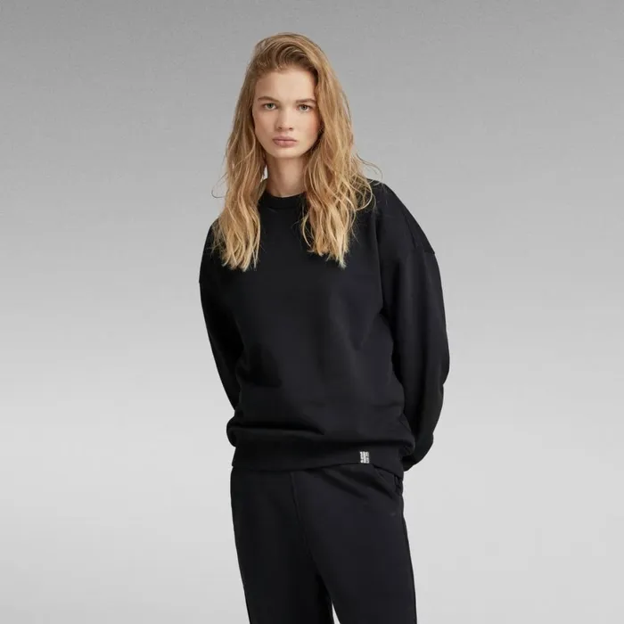 Sweatshirts and Hoodies Men GStar RAW Essential Unisex Loose Sweater Dark Black