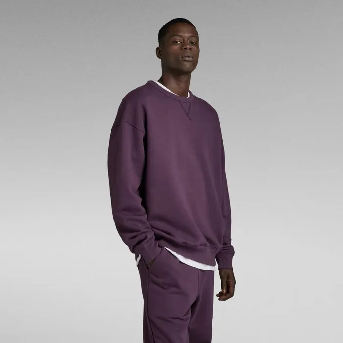 Sweatshirts and Hoodies Men GStar RAW Essential Unisex Loose Sweater Light Maze