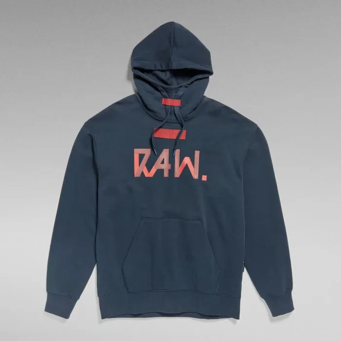Sweatshirts and Hoodies Men GStar RAW RAW 7411 Loose Hooded Sweater Dark Patriot Blue