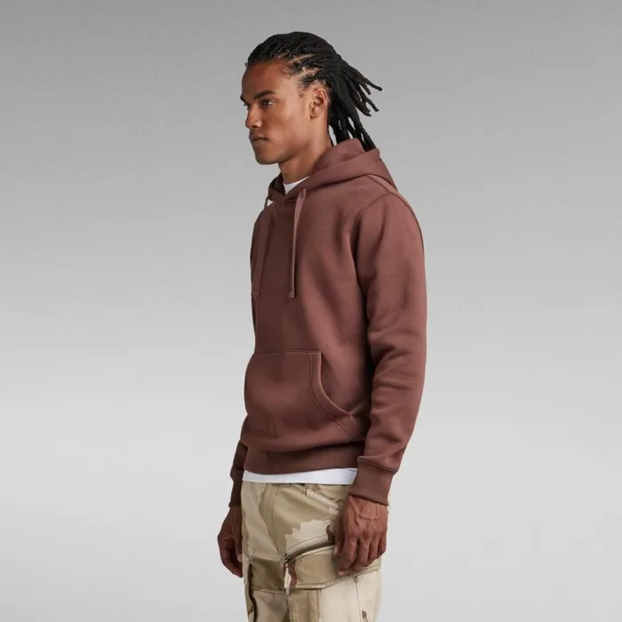 Sweatshirts and Hoodies Men GStar RAW RAW Embro Hooded Sweater Brown Stone