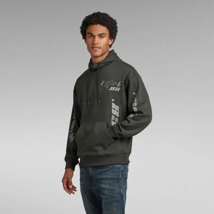 Sweatshirts and Hoodies Men GStar RAW Sobiru Loose Hooded Sweater Cloack