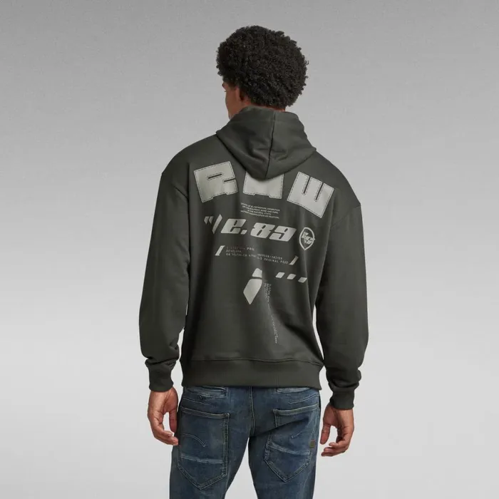 Sweatshirts and Hoodies Men GStar RAW Sobiru Loose Hooded Sweater Cloack
