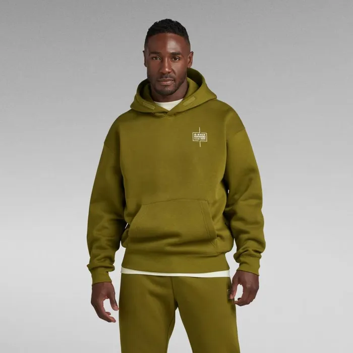 Sweatshirts and Hoodies Men GStar RAW Unisex Core Loose Hoodie Avocado