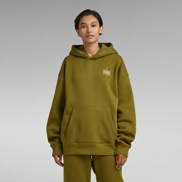 Sweatshirts and Hoodies Men GStar RAW Unisex Core Loose Hoodie Avocado