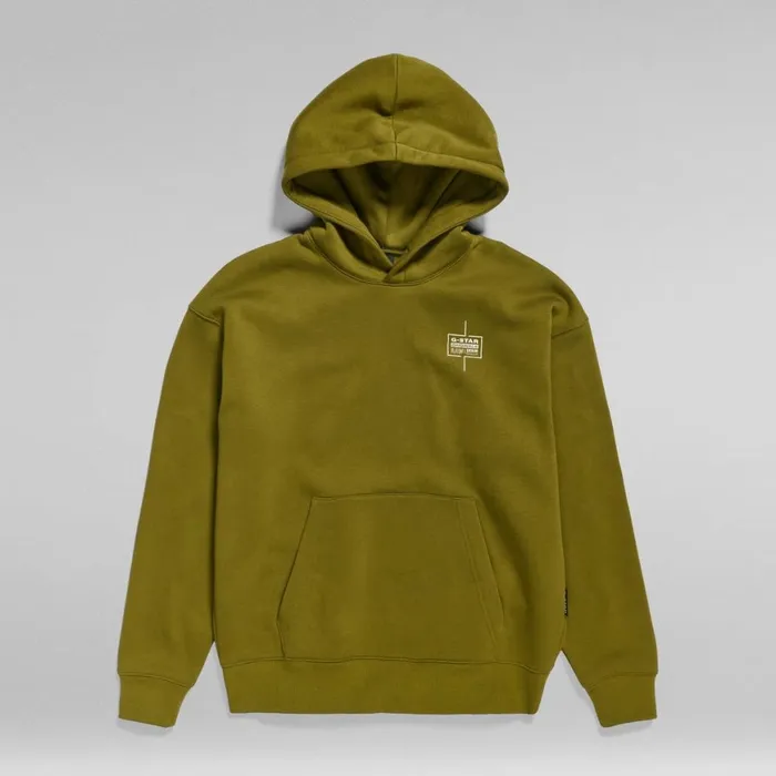 Sweatshirts and Hoodies Men GStar RAW Unisex Core Loose Hoodie Avocado