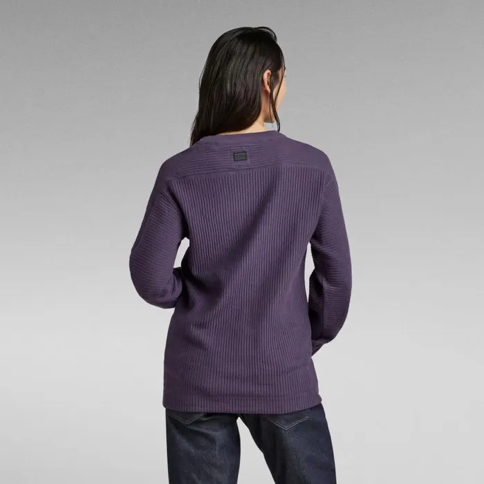 Sweatshirts and Hoodies Women GStar RAW Swedish Army Sweater Carbonne Purple