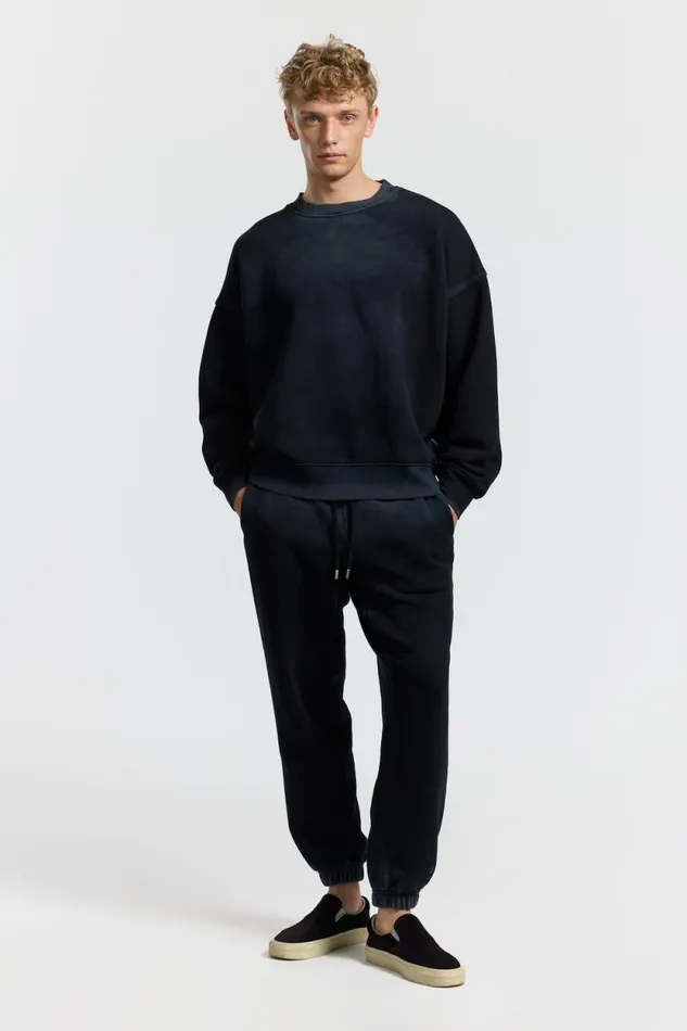 Sweatshirts Men COTTON CITIZEN Boston Crew Vintage Black Sweatshirts Men COTTON CITIZEN Boston Crew Vintage Black