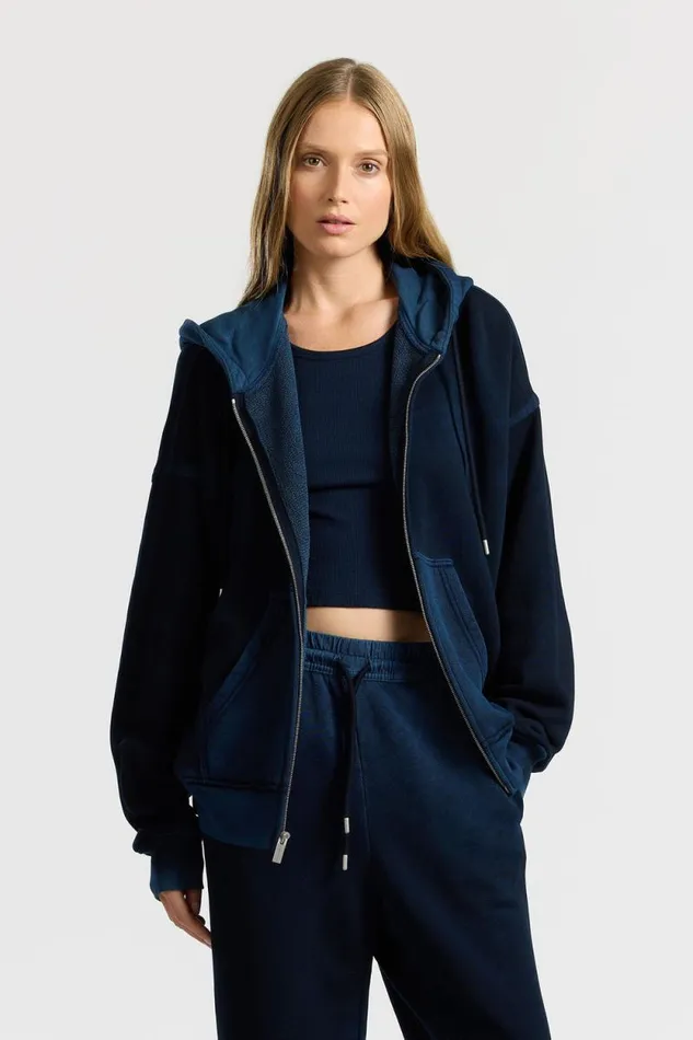 Sweatshirts Men COTTON CITIZEN Boston Zip Hoodie Vintage Navy Sweatshirts Men COTTON CITIZEN Boston Zip Hoodie Vintage Navy