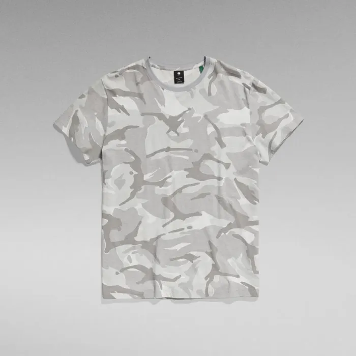 TShirts and Polos Men GStar RAW Camo TShirt Cool Grey Woodland Camo