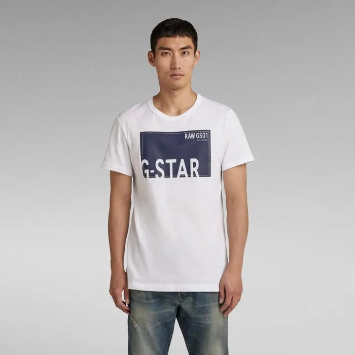 TShirts and Polos Men GStar RAW Graphic 8 TShirt White