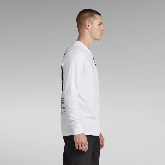 TShirts and Polos Men GStar RAW GS RAW Back Graphic TShirt White
