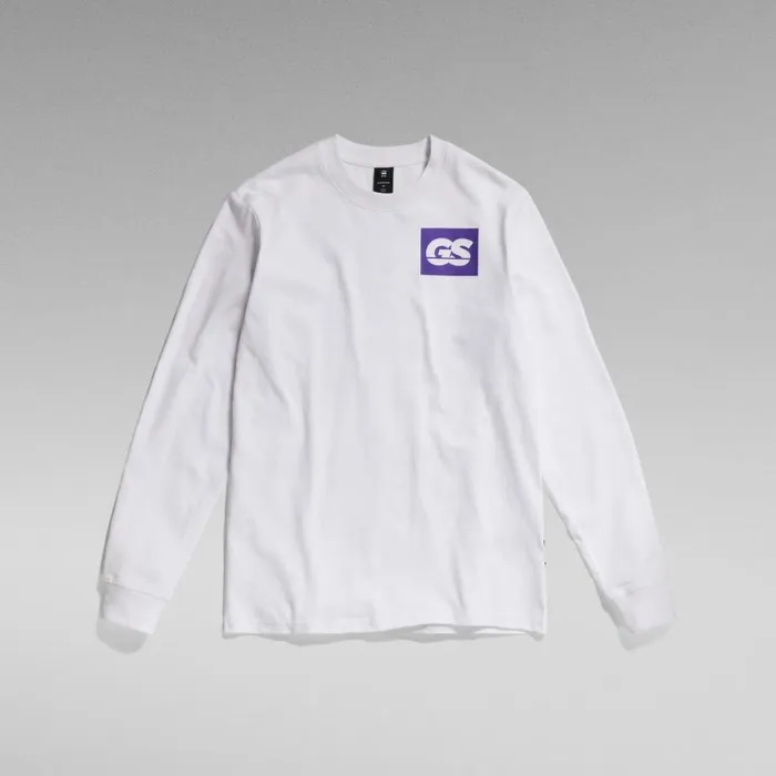 TShirts and Polos Men GStar RAW GS RAW Back Graphic TShirt White
