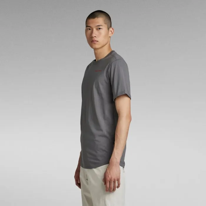 TShirts and Polos Men GStar RAW Lash Back Text TShirt Granite